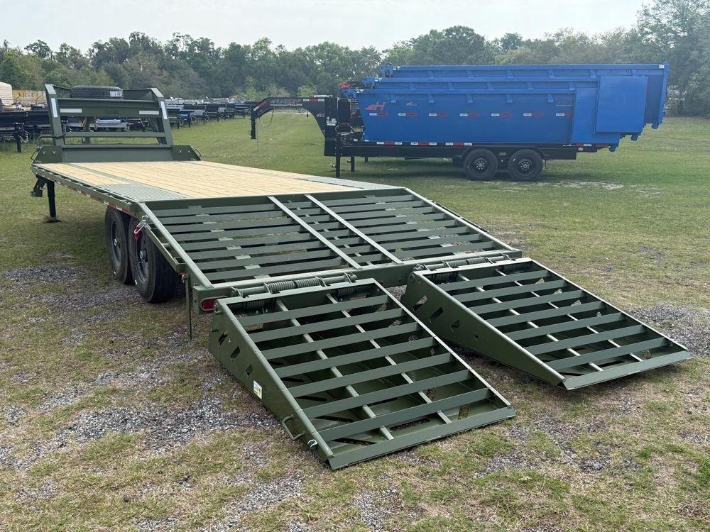 24' FTZ GN Deckover (2) 7K Axles - Mountain Ramps - Super Single Deckover/DO 7K MR - Stryker Dealership Group