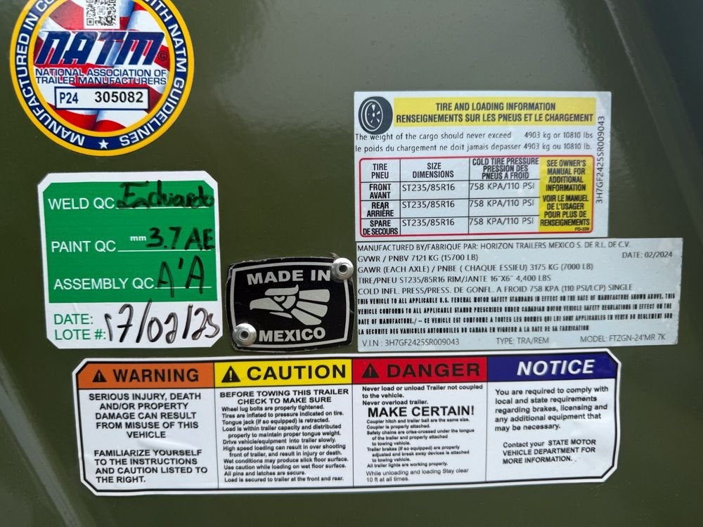 24' FTZ GN Deckover (2) 7K Axles - Mountain Ramps - Super Single Deckover/DO 7K MR - Stryker Dealership Group