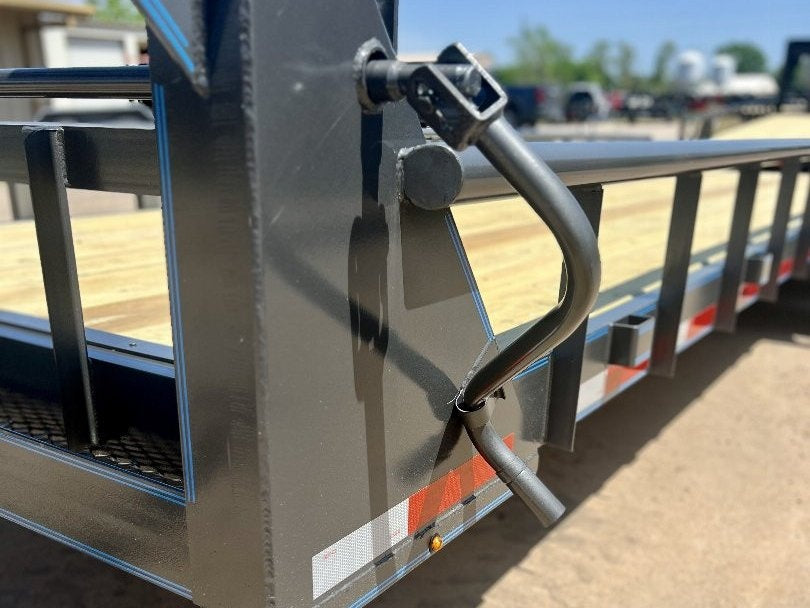 24' Gooseneck Heavy Pipe Rail Equipment Trailer - 6K Axles - Slide In Ramps - Pipe Top Rail - Stryker Dealership Group