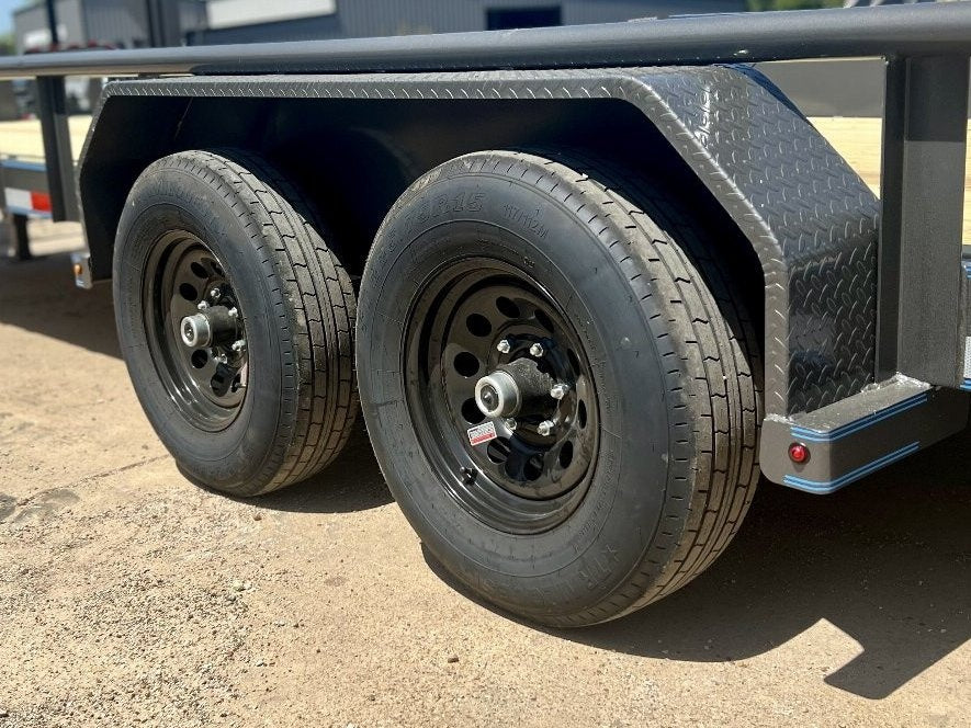 24' Gooseneck Heavy Pipe Rail Equipment Trailer - 6K Axles - Slide In Ramps - Pipe Top Rail - Stryker Dealership Group