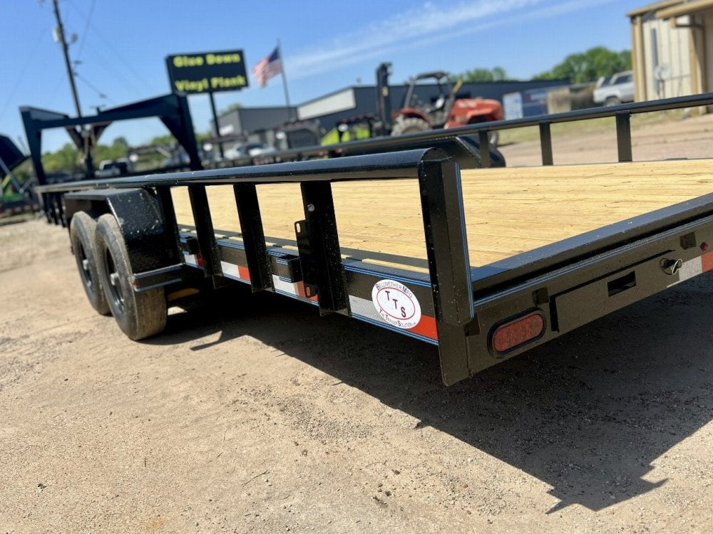 24' Gooseneck Heavy Pipe Rail Equipment Trailer - 6K Axles - Slide In Ramps - Pipe Top Rail - Stryker Dealership Group