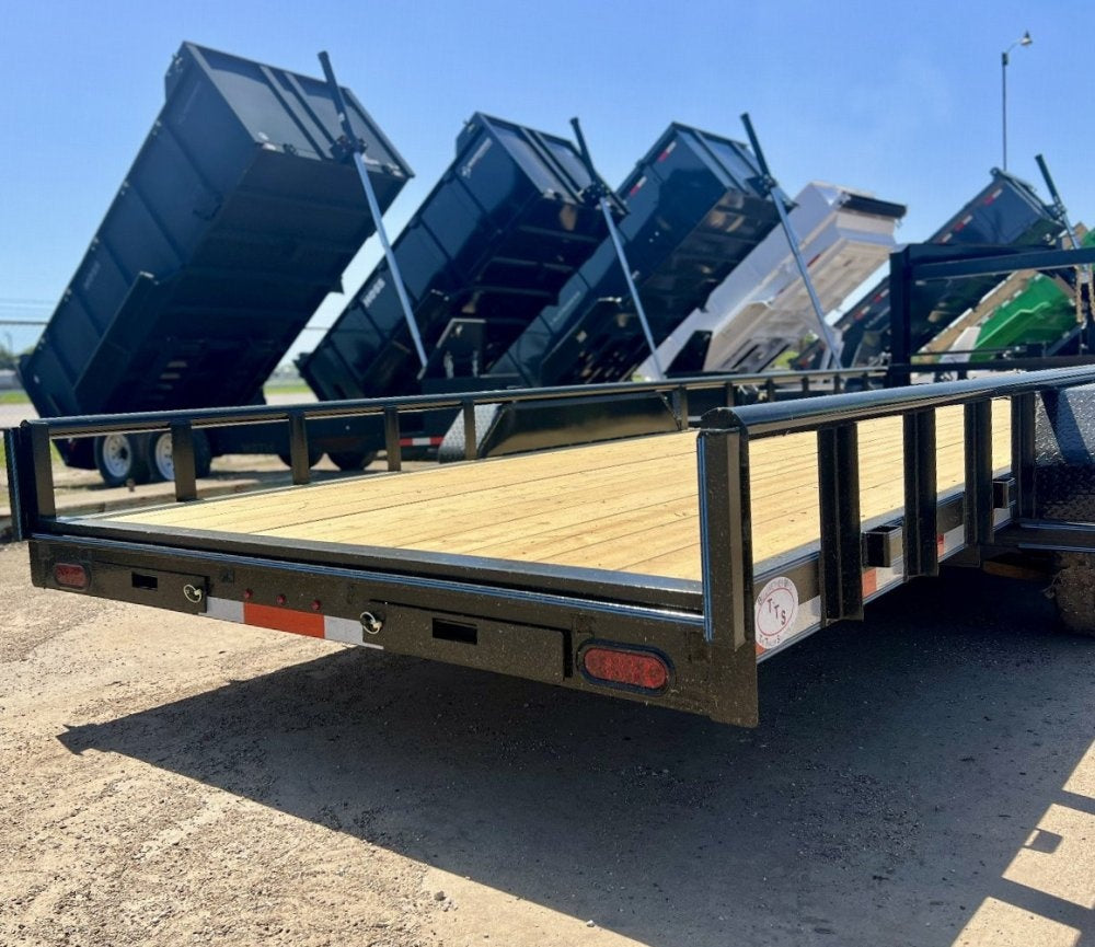 24' Gooseneck Heavy Pipe Rail Equipment Trailer - 6K Axles - Slide In Ramps - Pipe Top Rail - Stryker Dealership Group