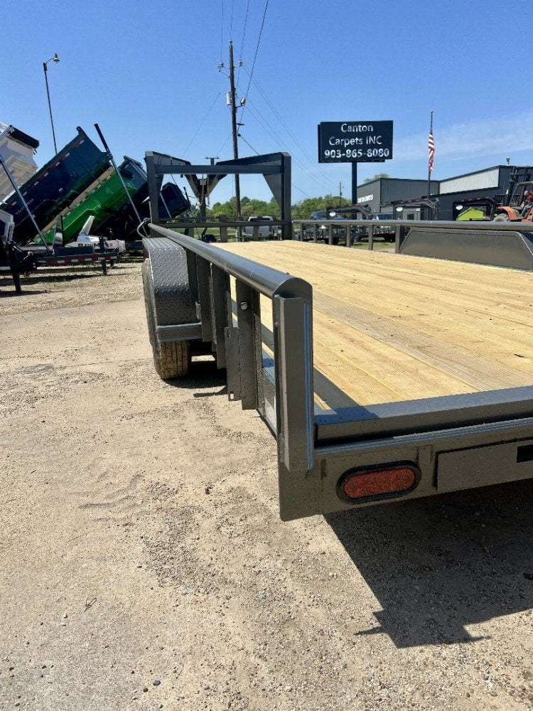 24' Gooseneck Heavy Pipe Rail Equipment Trailer - 6K Axles - Slide In Ramps - Pipe Top Rail - Stryker Dealership Group