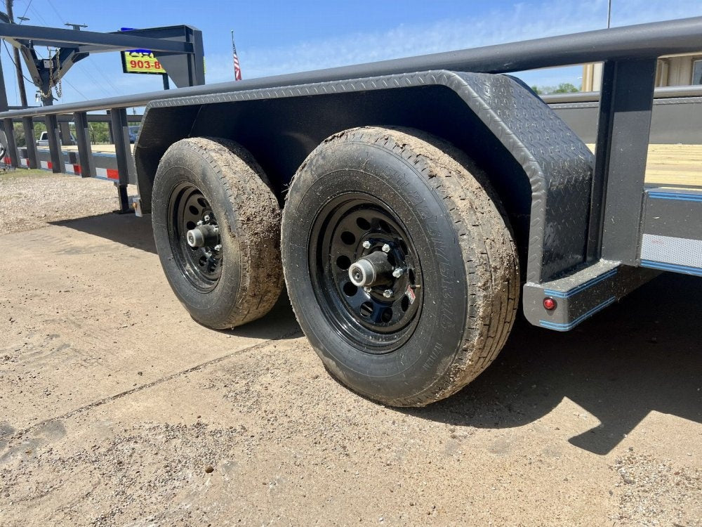 24' Gooseneck Heavy Pipe Rail Equipment Trailer - 6K Axles - Slide In Ramps - Pipe Top Rail - Stryker Dealership Group