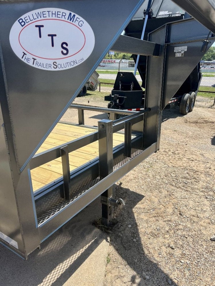 24' Gooseneck Heavy Pipe Rail Equipment Trailer - 6K Axles - Slide In Ramps - Pipe Top Rail - Stryker Dealership Group