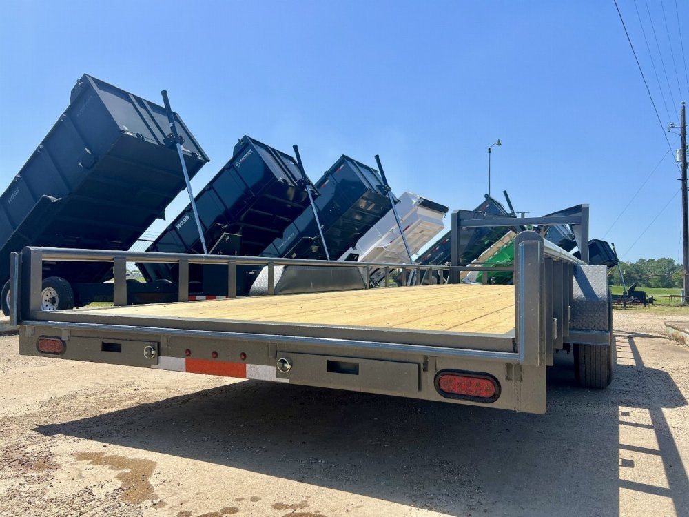 24' Gooseneck Heavy Pipe Rail Equipment Trailer - 6K Axles - Slide In Ramps - Pipe Top Rail - Stryker Dealership Group