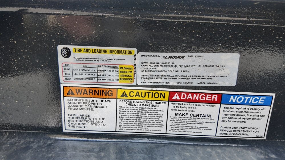 24' H8 Bumper Pull 8K Axles 2' Dovetail - Equipment Trailers - Stryker Dealership Group