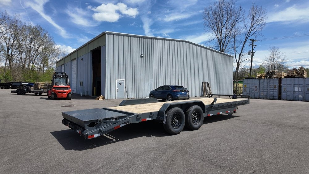 24' H8 Bumper Pull Mega Ramps 7K Axles - Equipment Trailers - Stryker Dealership Group
