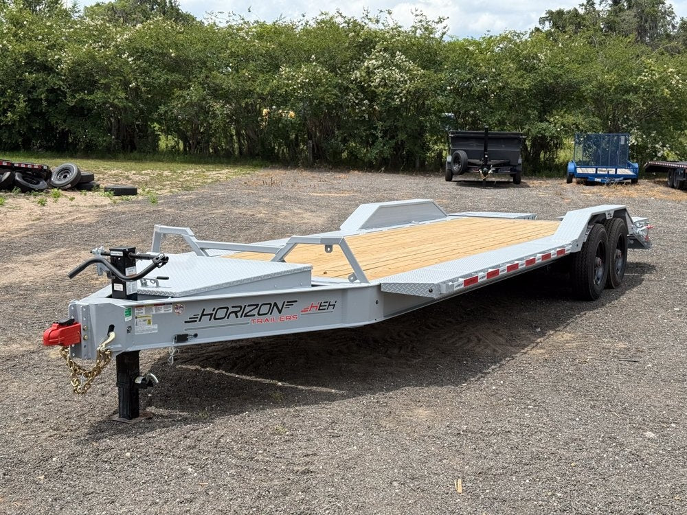 24' HEH Bumper Pull Equipment Trailer (2) 10K Axles, Drive Over Fenders, 3' Dove W/ Mountain Ramps - Equipment Trailers - Stryker Dealership Group