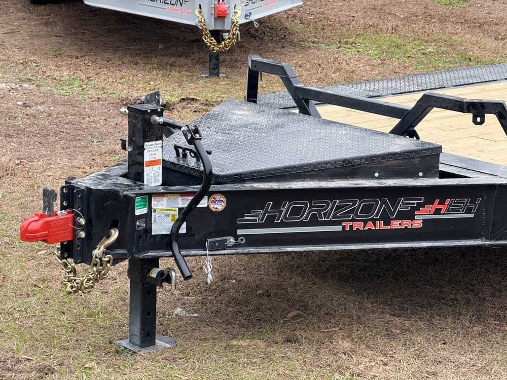 24' HEH Bumper Pull Equipment Trailer (2) 10K Axles, Drive Over Fenders, 3' Dove W/ Mountain Ramps - Drive Over Fenders/Equipment Trailers - Stryker Dealership Group