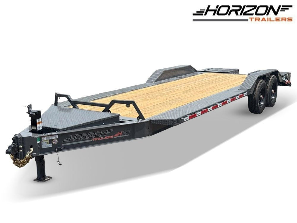 24' HEH Bumper Pull Equipment Trailer (2) 10K Axles, Drive Over Fenders, 3' Dove W/ Mountain Ramps - Low Profile Equipment Trailers - Equipment Trailers - Stryker Dealership Group