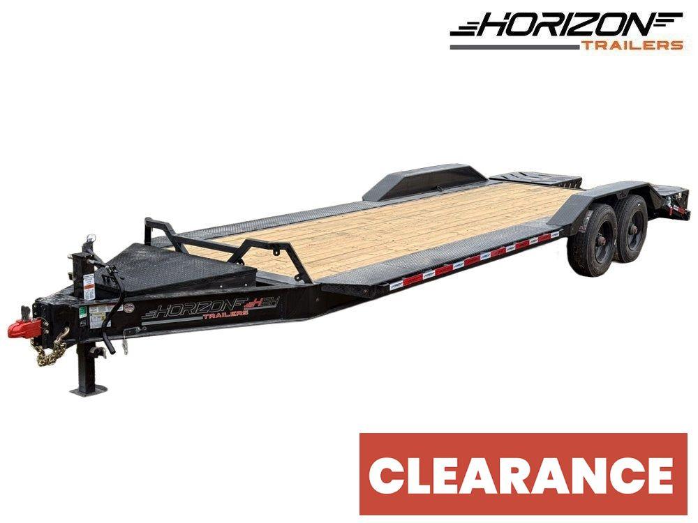 24' HEH Bumper Pull Equipment Trailer (2) 10K Axles, Drive Over Fenders, 3' Dove W/ Mountain Ramps - Equipment Trailers - Stryker Dealership Group