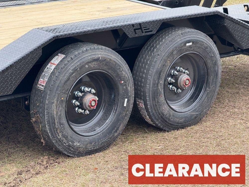 24' HEH Bumper Pull Equipment Trailer (2) 10K Axles, Drive Over Fenders, 3' Dove W/ Mountain Ramps - Equipment Trailers - Stryker Dealership Group