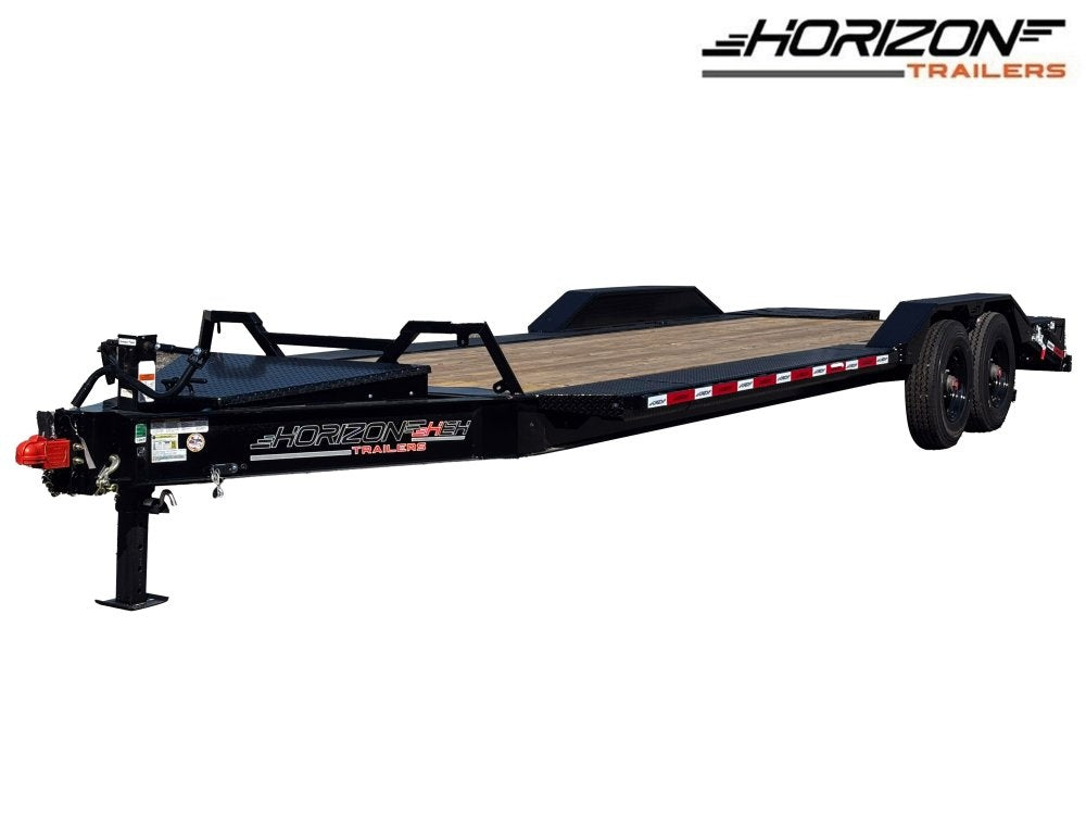 24' HEH Bumper Pull Equipment Trailer (2) 10K Axles, Drive Over Fenders, 3' Dove W/ Mountain Ramps - Drive Over Fenders/Equipment Trailers - Stryker Dealership Group