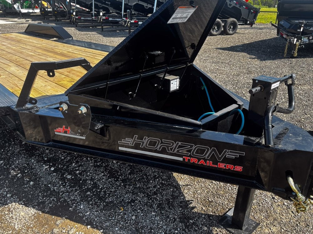 24' HEH Bumper Pull Equipment Trailer (2) 10K Axles, Drive Over Fenders, 3' Dove W/ Mountain Ramps - Drive Over Fenders/Equipment Trailers - Stryker Dealership Group