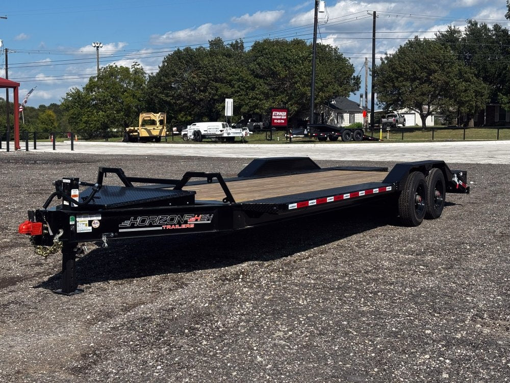 24' HEH Bumper Pull Equipment Trailer (2) 10K Axles, Drive Over Fenders, 3' Dove W/ Mountain Ramps - Drive Over Fenders/Equipment Trailers - Stryker Dealership Group