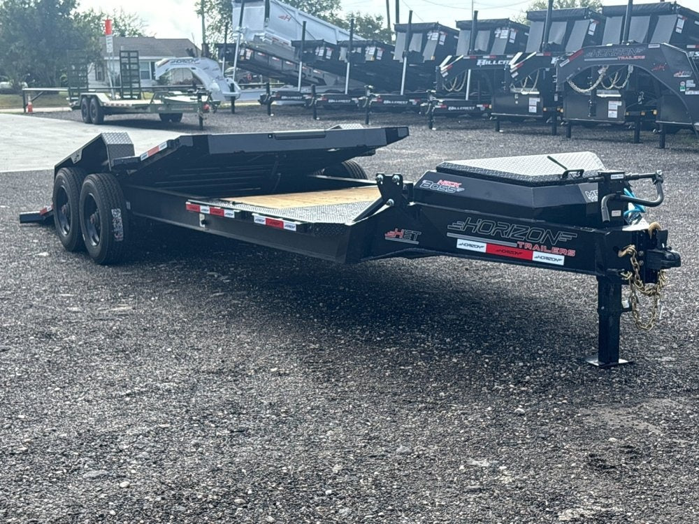24' HEH Bumper Pull Equipment Trailer (2) 10K Axles, Drive Over Fenders, 3' Dove W/ Mountain Ramps - Drive Over Fenders/Equipment Trailers - Stryker Dealership Group