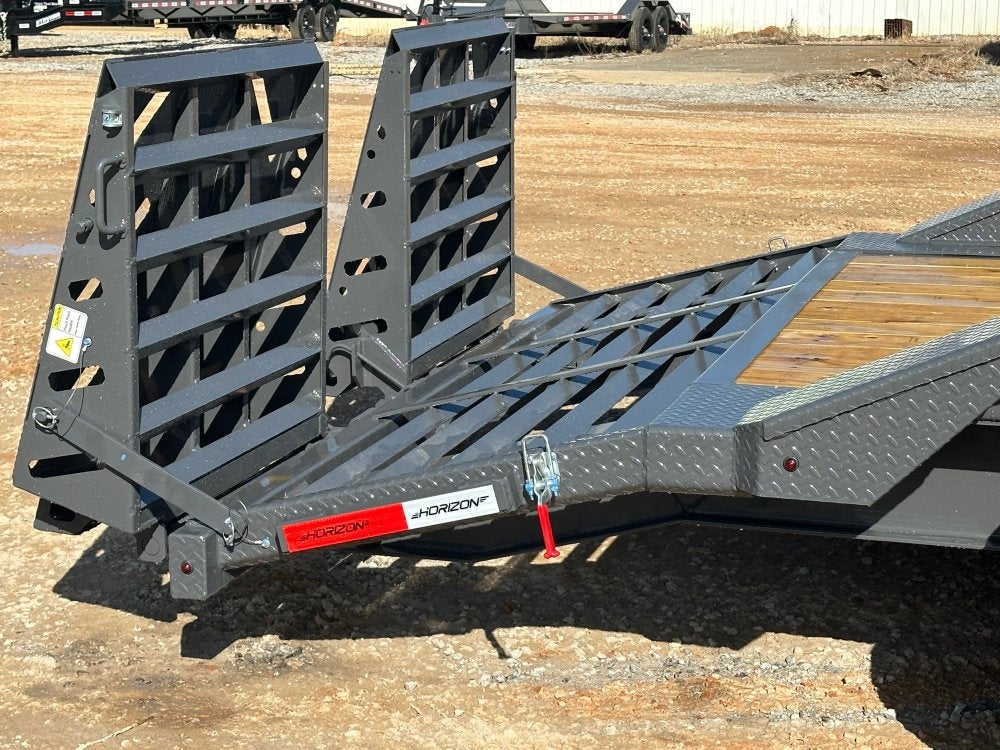 24' HEH Equipment Trailer (2) 10K Axles, Drive Over Fenders, 3' Dove W/ Mountain Ramps - Equipment Trailers/Drive Over Fenders - Stryker Dealership Group