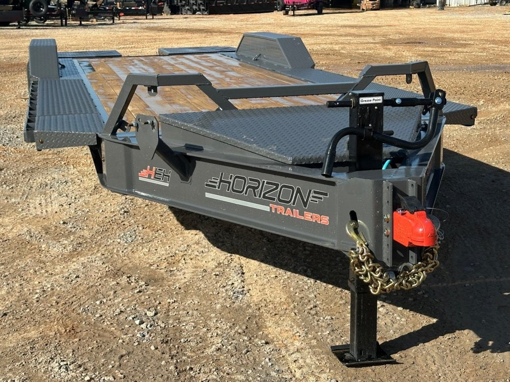 24' HEH Equipment Trailer (2) 10K Axles, Drive Over Fenders, 3' Dove W/ Mountain Ramps - Equipment Trailers/Drive Over Fenders - Stryker Dealership Group