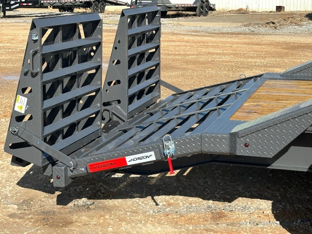 24' HEH Equipment Trailer (2) 10K Axles, Drive Over Fenders, 3' Dove W/ Mountain Ramps - Equipment Trailers/Drive Over Fenders - Stryker Dealership Group