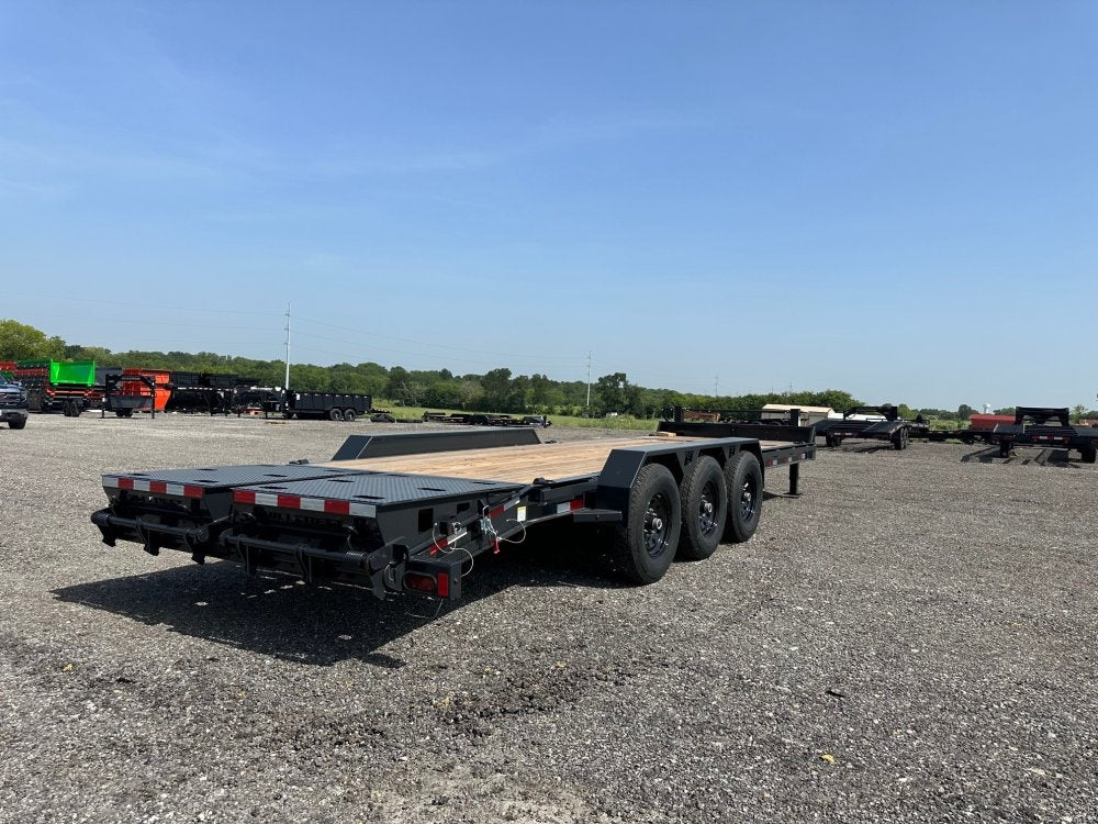24' I-Beam Equipment Trailer Mega Ramps BP - 7k Axles - 21k - Equipment Trailers - Stryker Dealership Group