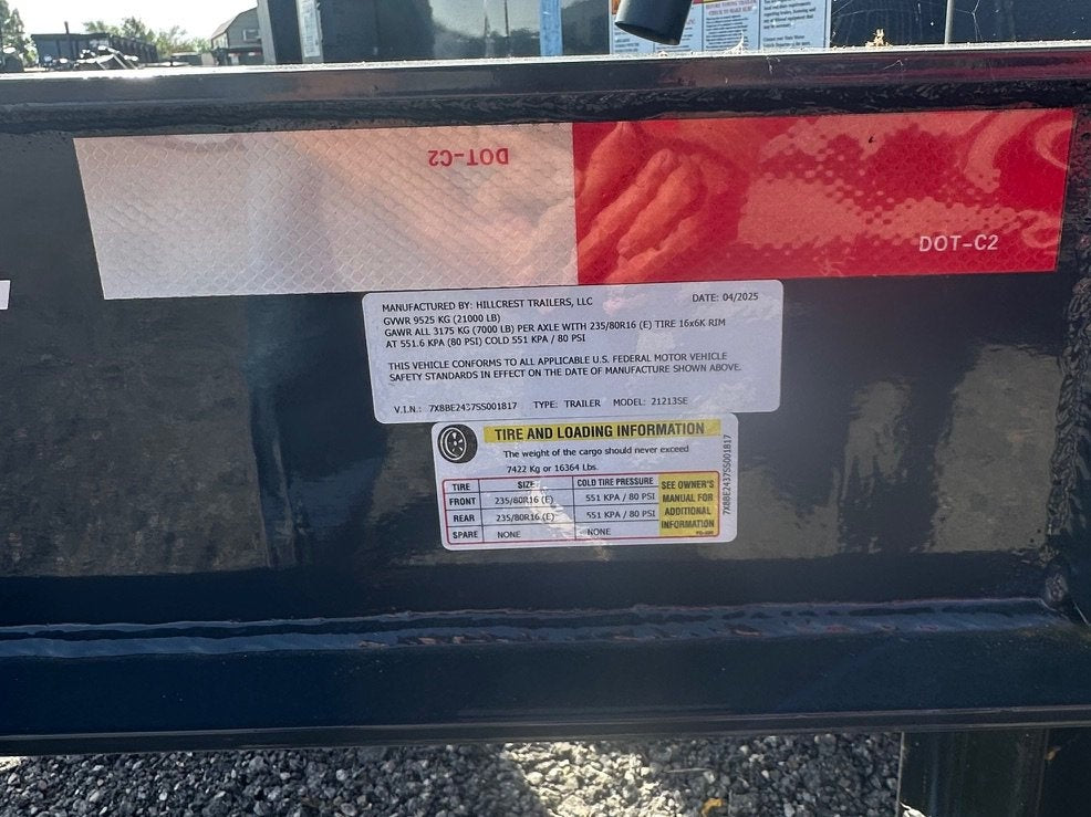 24' I-Beam Equipment Trailer Mega Ramps BP - 7k Axles - 21k - Equipment Trailers - Stryker Dealership Group