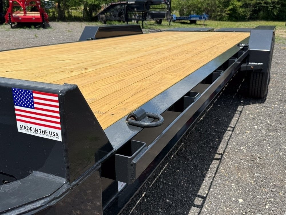 24' I-Beam Equipment Trailer Mega Ramps BP - 8k Axles - 17.6k - Equipment Trailers/Deckover Trailers - Stryker Dealership Group