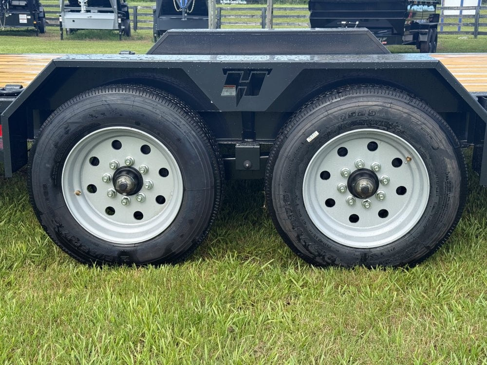 24' I-Beam Equipment Trailer Mega Ramps BP - 8k Axles - 17.6k - Equipment Trailers - Stryker Dealership Group