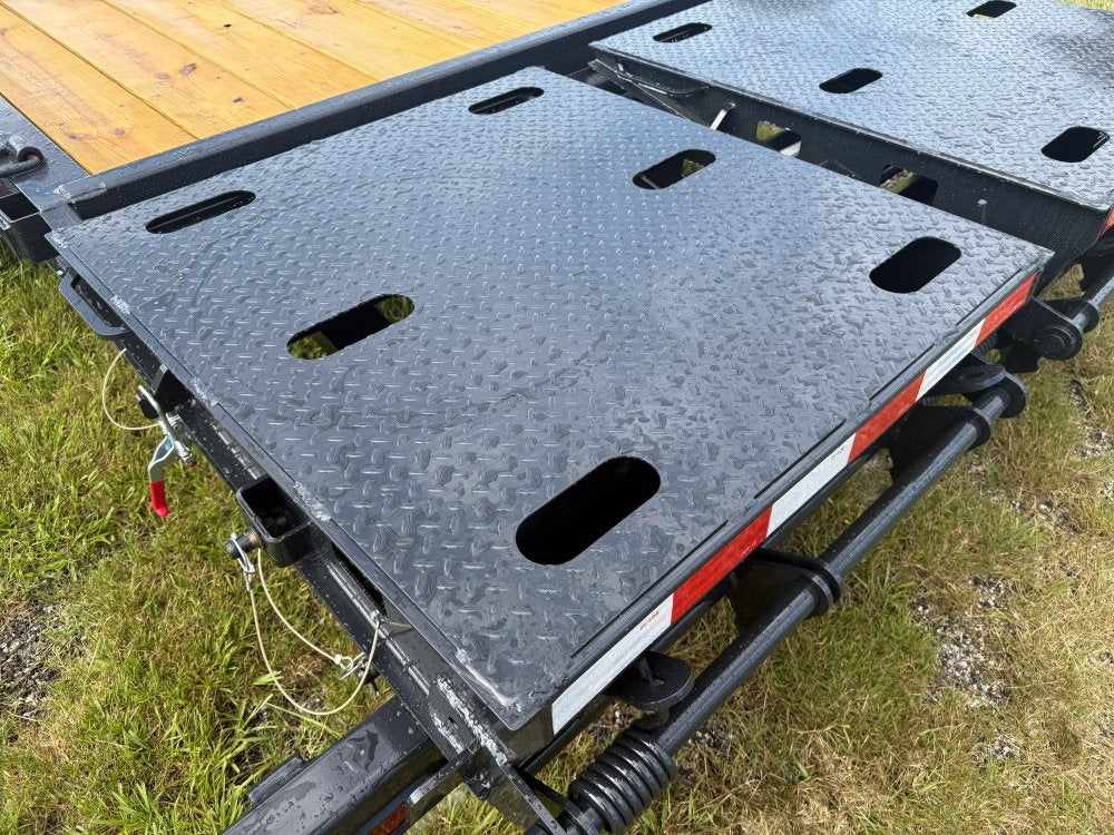 24' I-Beam Equipment Trailer Mega Ramps BP - 8k Axles - 17.6k - Equipment Trailers - Stryker Dealership Group