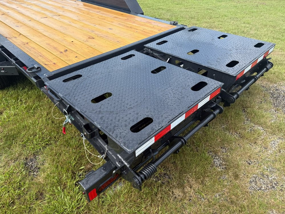 24' I-Beam Equipment Trailer Mega Ramps BP - 8k Axles - 17.6k - Equipment Trailers - Stryker Dealership Group