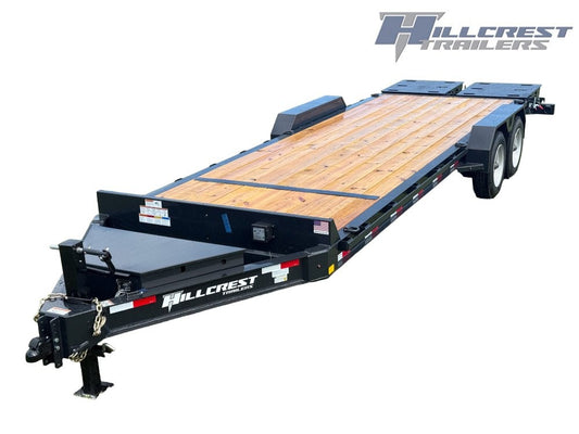 24' I-Beam Equipment Trailer Mega Ramps BP - 8k Axles - 17.6k - Equipment Trailers/Deckover Trailers - Stryker Dealership Group