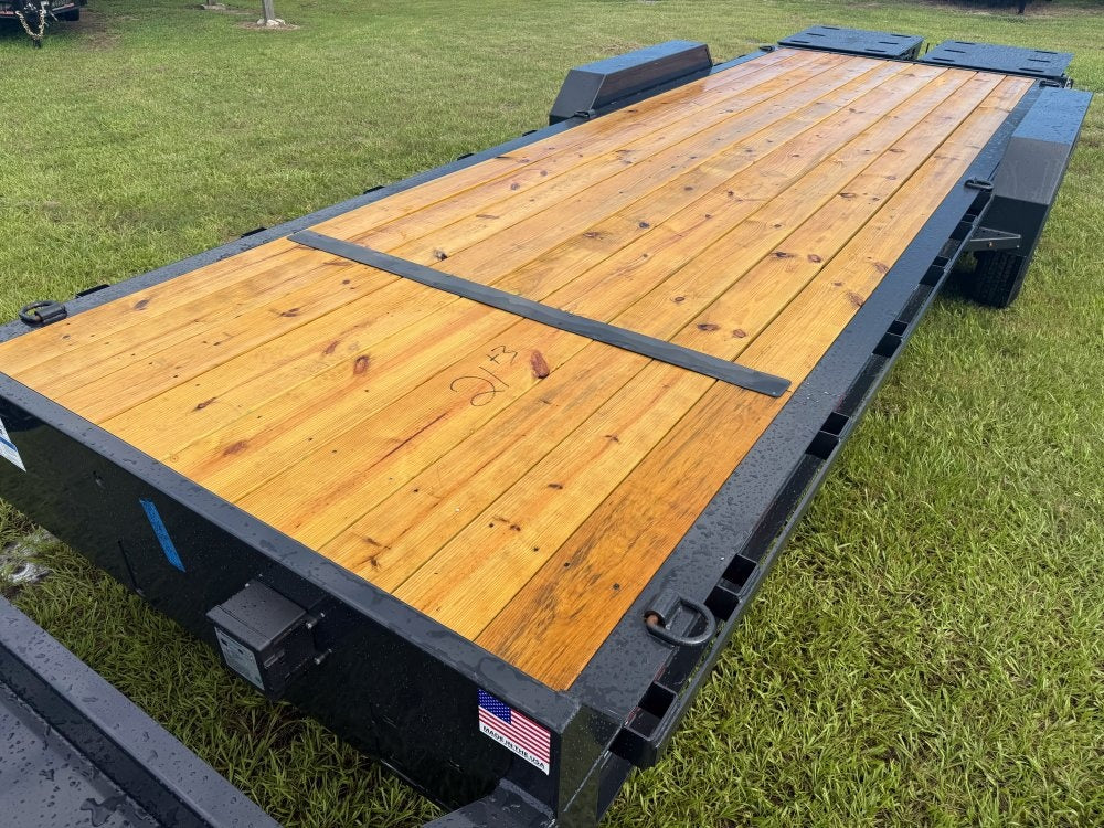 24' I-Beam Equipment Trailer Mega Ramps BP - 8k Axles - 17.6k - Equipment Trailers/Deckover Trailers - Stryker Dealership Group