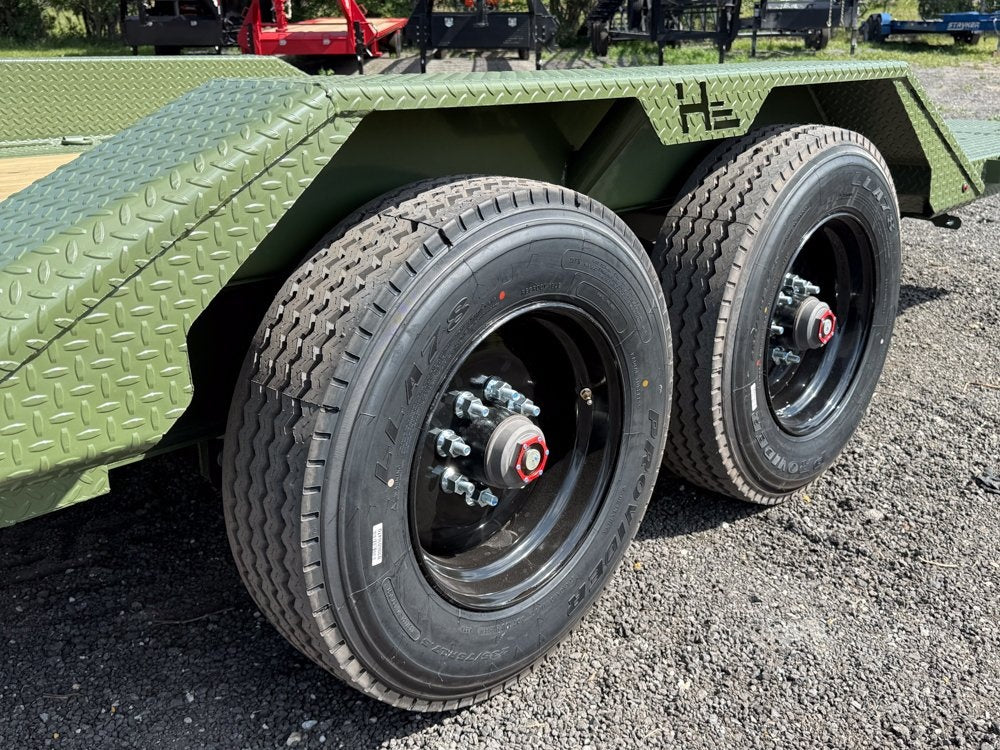 24' Tilt Equipment Trailer Gooseneck 102" Wide (2) 10K Axles - Equipment Tilt - Stryker Dealership Group