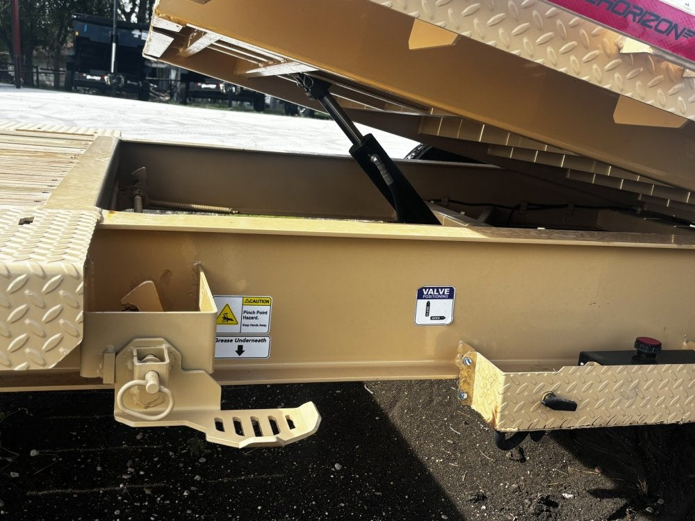 24' Tilt Equipment Trailer Gooseneck 102" Wide (2) 10K Axles - Equipment Tilt/Drive Over Fenders - Stryker Dealership Group