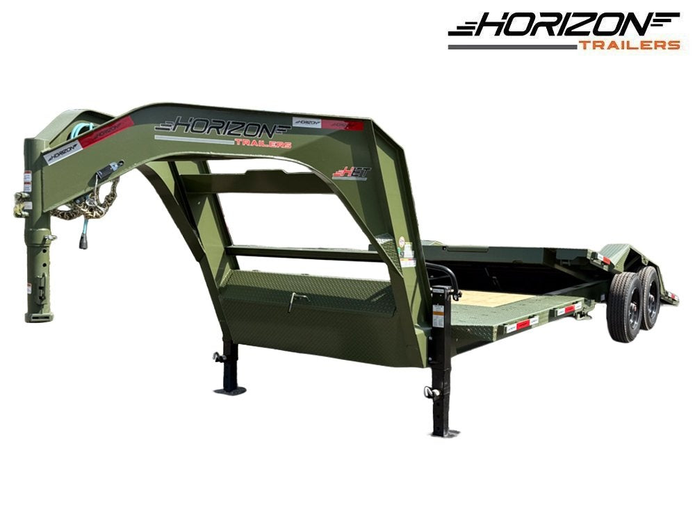 24' Tilt Equipment Trailer Gooseneck 102" Wide (2) 10K Axles - Equipment Tilt - Stryker Dealership Group