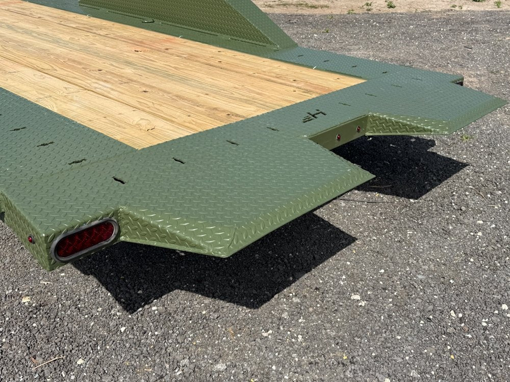 24' Tilt Equipment Trailer Gooseneck 102" Wide (2) 10K Axles - Equipment Tilt - Stryker Dealership Group