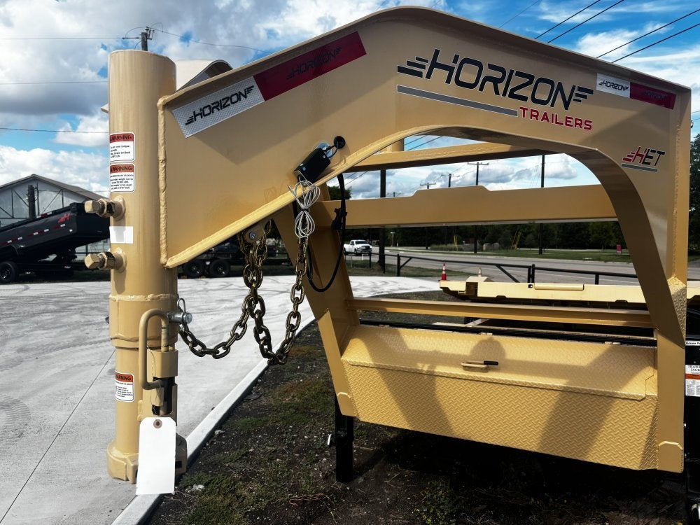 24' Tilt Equipment Trailer Gooseneck 102" Wide (2) 10K Axles - Equipment Tilt/Drive Over Fenders - Stryker Dealership Group