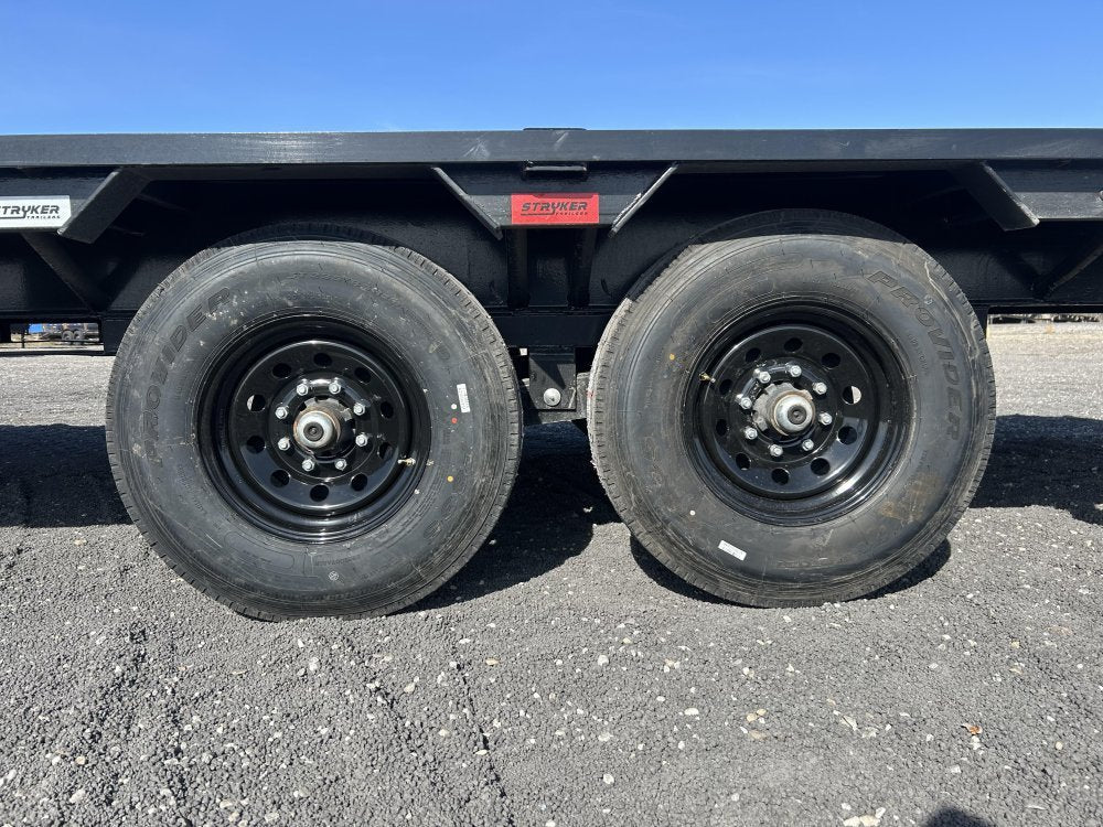 25' Stryker Gooseneck Deckover Trailer Straight Deck - (2) 7K Axles 003902 - Stryker Dealership Group