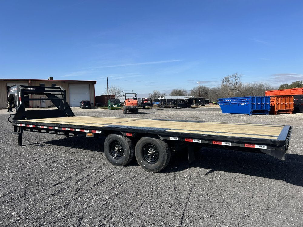 25' Stryker Gooseneck Deckover Trailer Straight Deck - (2) 7K Axles 003902 - Stryker Dealership Group