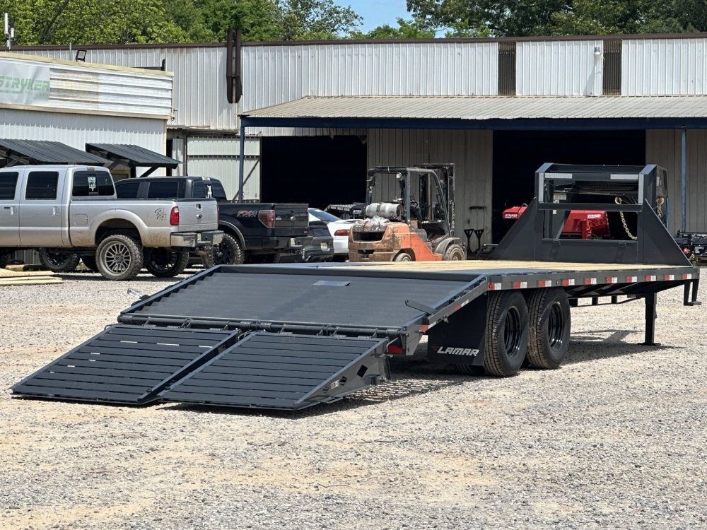 25' FD Gooseneck Mega Ramps 10k Axles Rhino Ramps - Dual Wheel Deckover/DO 10K MR DW - Stryker Dealership Group