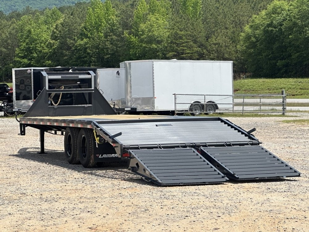 25' FD Gooseneck Mega Ramps 10k Axles Rhino Ramps - Dual Wheel Deckover/DO 10K MR DW - Stryker Dealership Group