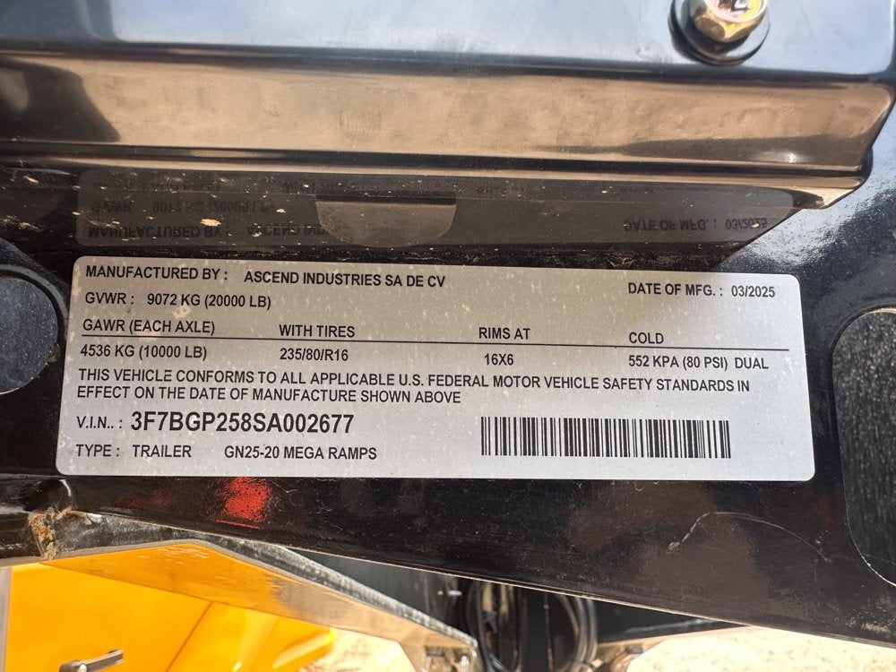 25' Stryker Gooseneck (2) 10K Axles Mega Ramps Dual Wheels - Heavy Duty Deckover/DO 10K MR DW - Stryker Dealership Group