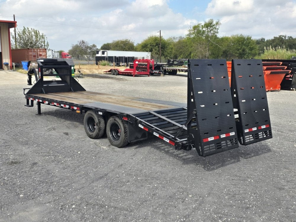 25' Stryker Gooseneck (2) 10K Axles Mega Ramps Dual Wheels - Dual Wheel Deckover/DO 10K MR DW - Stryker Dealership Group