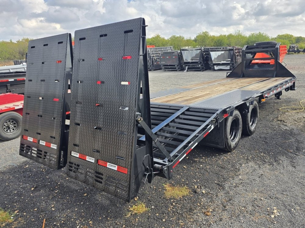 25' Stryker Gooseneck (2) 10K Axles Mega Ramps Dual Wheels - Dual Wheel Deckover/DO 10K MR DW - Stryker Dealership Group