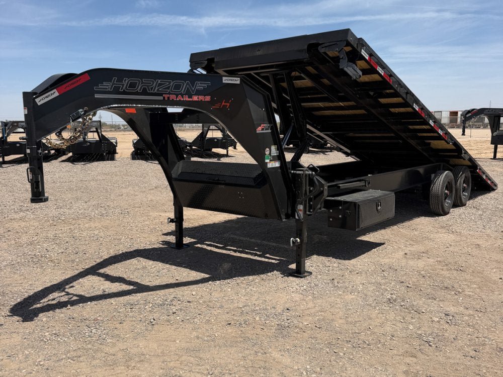 26' Horizon FFT Gooseneck Full Deckover Tilt Trailer - (2) 10K Axles 016929 - Stryker Dealership Group