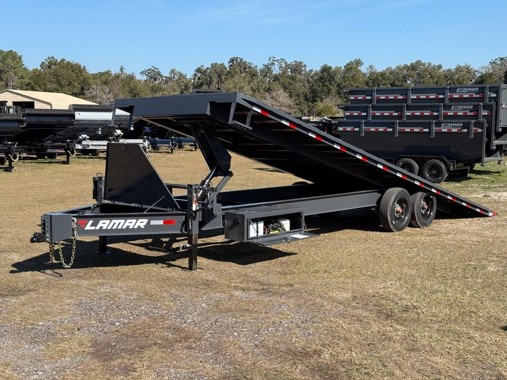 26' FA Bumper Pull Deckover Tilt - 8k Axles - 16 Ply Tires with Spare - Deckover Tilt - Stryker Dealership Group