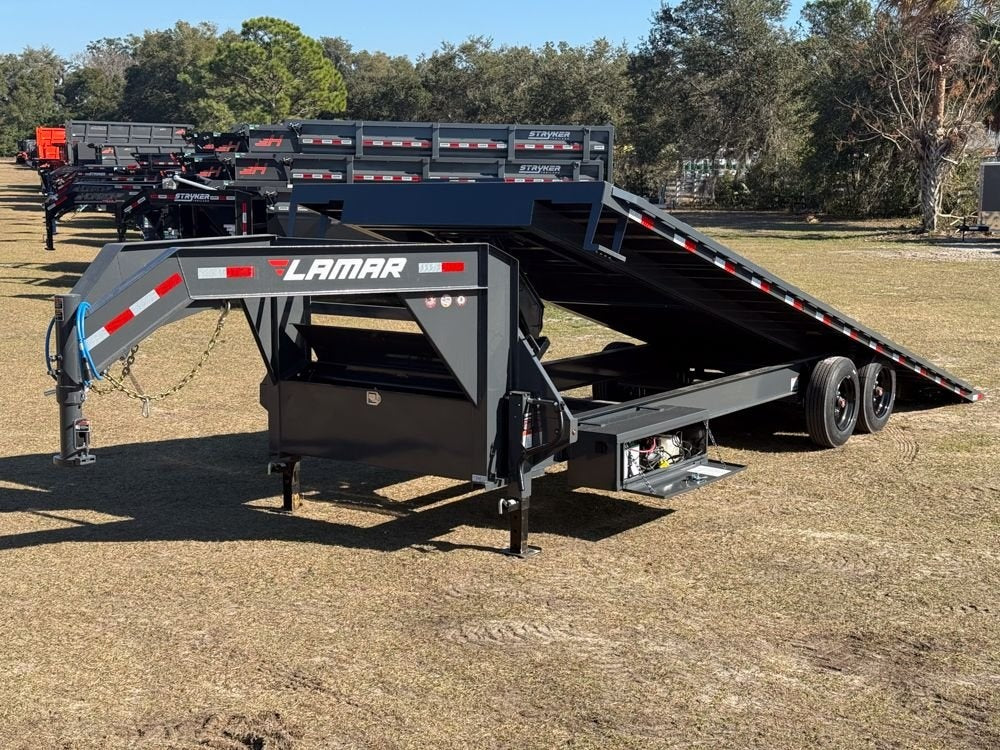 26' FA Gooseneck Deckover Tilt - 8k Axles - 16 Ply Tires with Spare - Deckover Tilt - Stryker Dealership Group