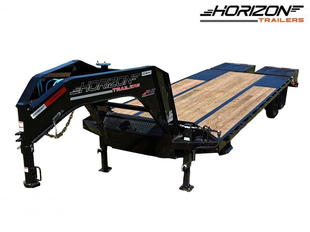 26' FHZ Gooseneck Deckover w/ Mega Ramps (2) 10K Axles - Dual Wheel Deckover/DO 10K MR DW - Stryker Dealership Group