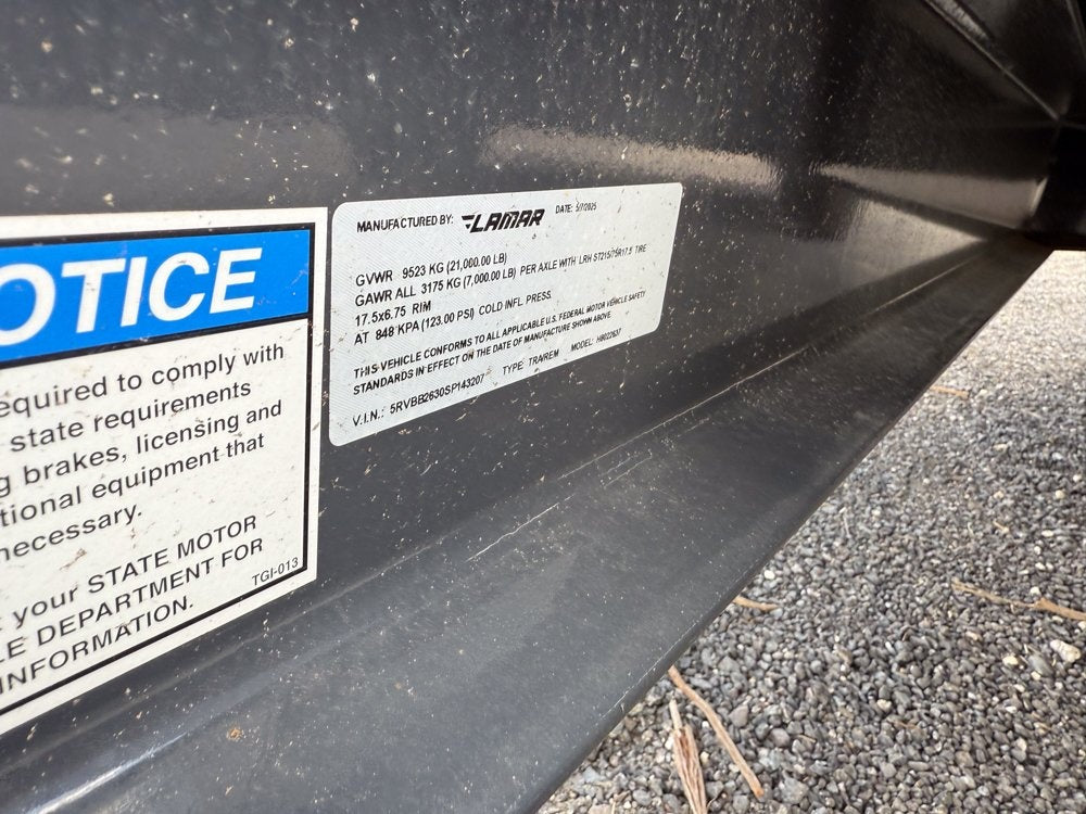 26' H8 Bumper Pull Mega Ramps 7k Axles - Equipment Trailers - Stryker Dealership Group