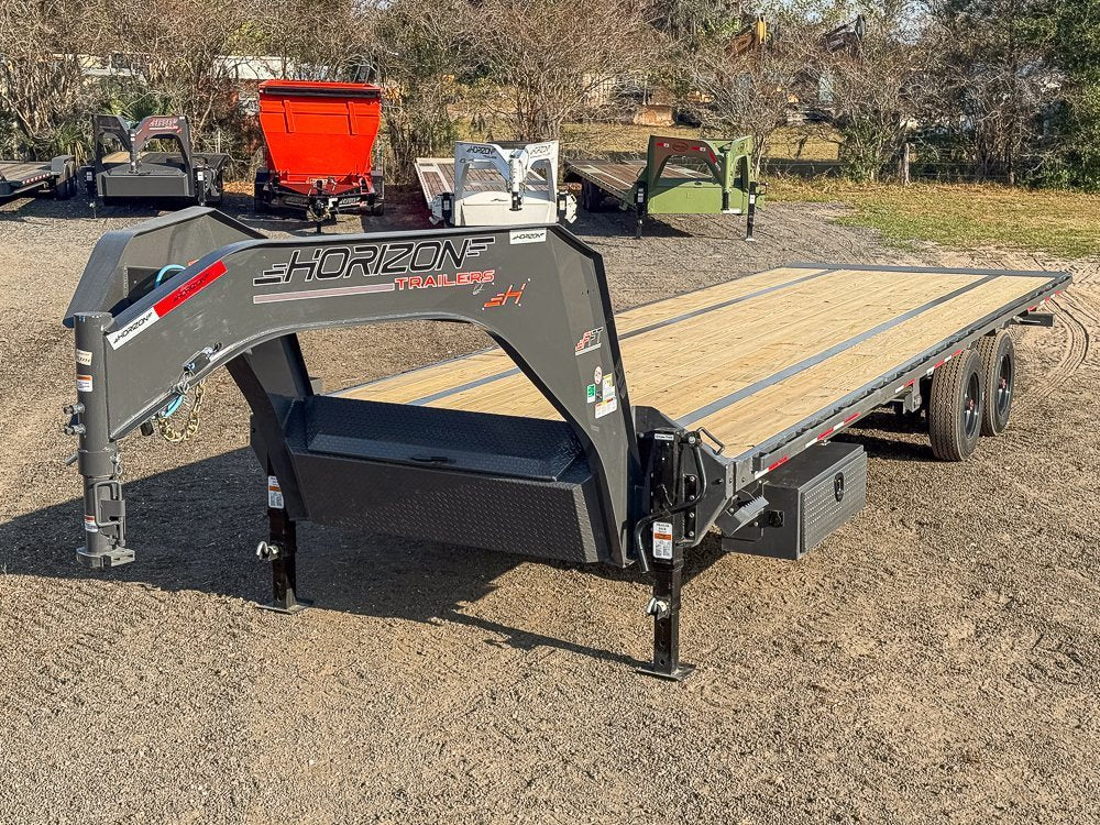 28' Horizon FFT Gooseneck Full Deckover Tilt Trailer - (2) 10K Axles 016934 - Stryker Dealership Group